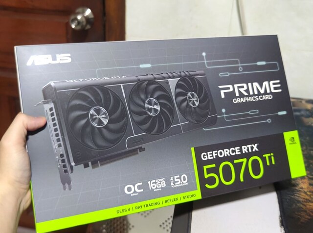Asus PRIME-RTX5070TI GDDR7-256bit--OC-2xHDMI-3xDP-DLSS4
