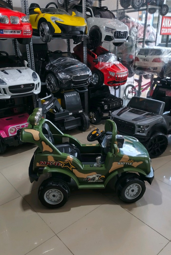 (AnkaCar ÇOCUK OTO GALERİ) +3 YAŞ ÜZERİ(KUMBARA SİZ) AKÜLÜ ARABA - 8