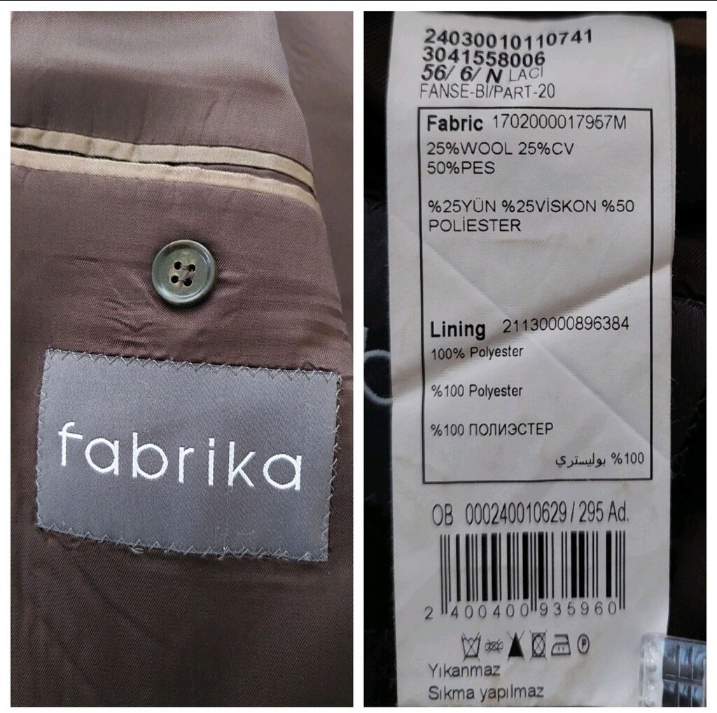 FABRİKA houndstooth desen takım elbise 56/6 drop - 7