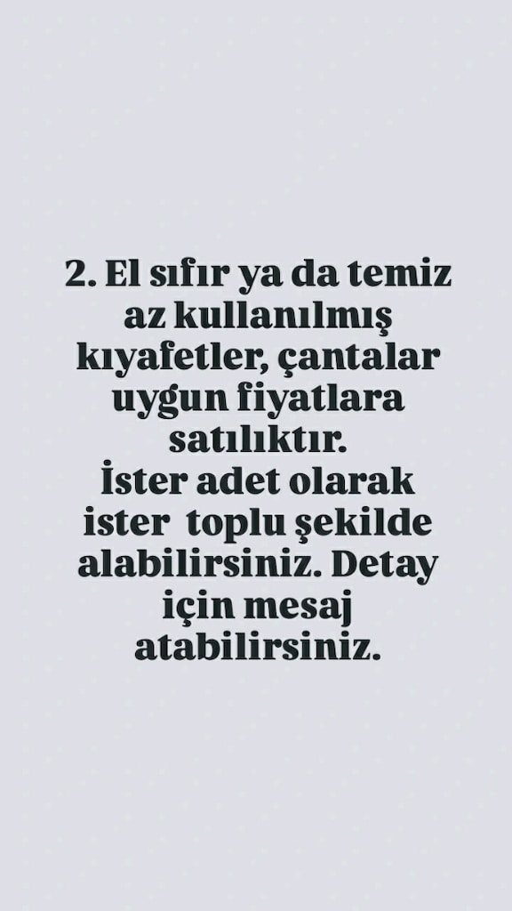 2. El kıyafetler uygun fiyata satılık, toptan ya da parekende
