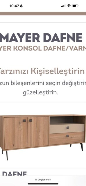 doğtaş mayer dafne konsol