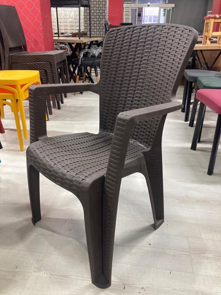RATTAN DOKULU KULLANIŞLI DIŞMEKAN SANDALYE 4 ADET - 2