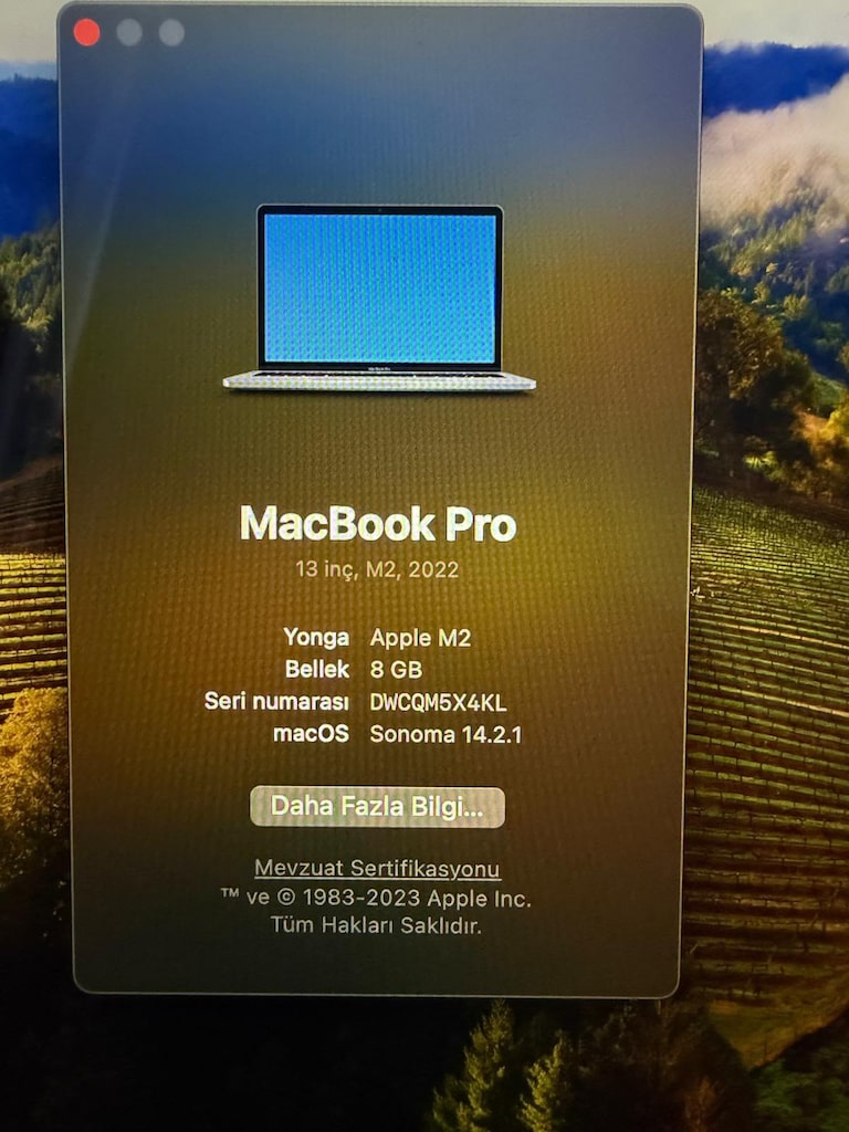 70 Pil Döngülü Macbook Pro M2 8 GB SIFIR AYARINDA - 4