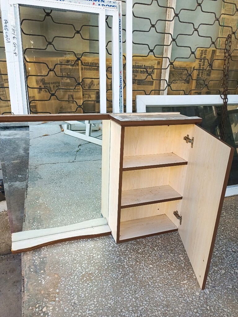 AYNALİ banyo lavabo üstü dolap - 2