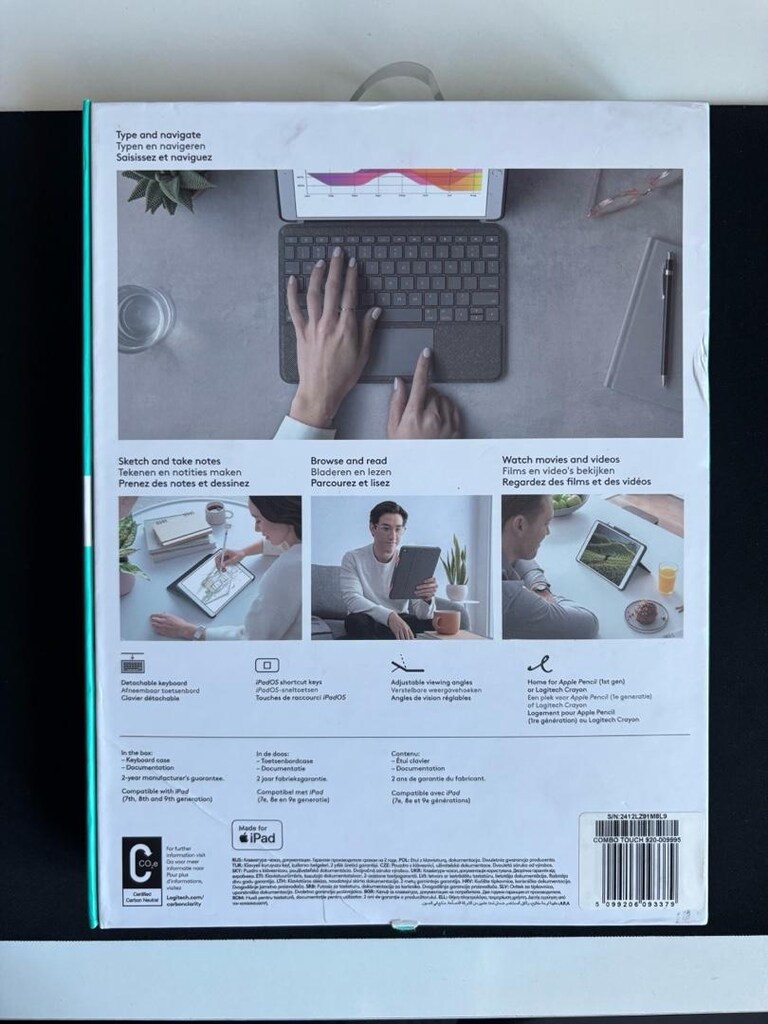 Logitech Combo Touch iPad Klavye Kılıf (7, 8 ve 9. Nesil) - 2