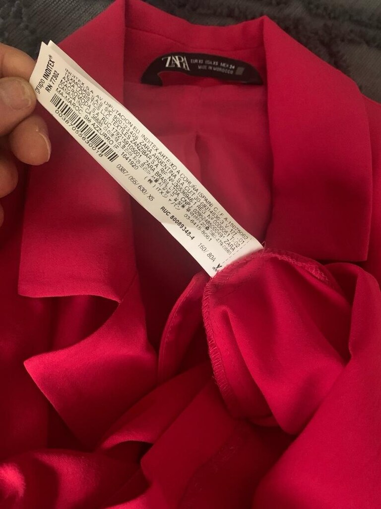 Zara Fuşya Mini Tulum Elbise