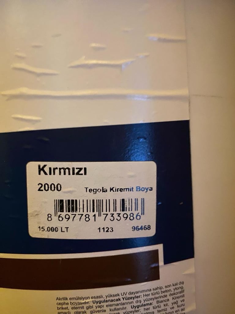 Bianca Kırmızı Tegola Kiremit Boya - 2
