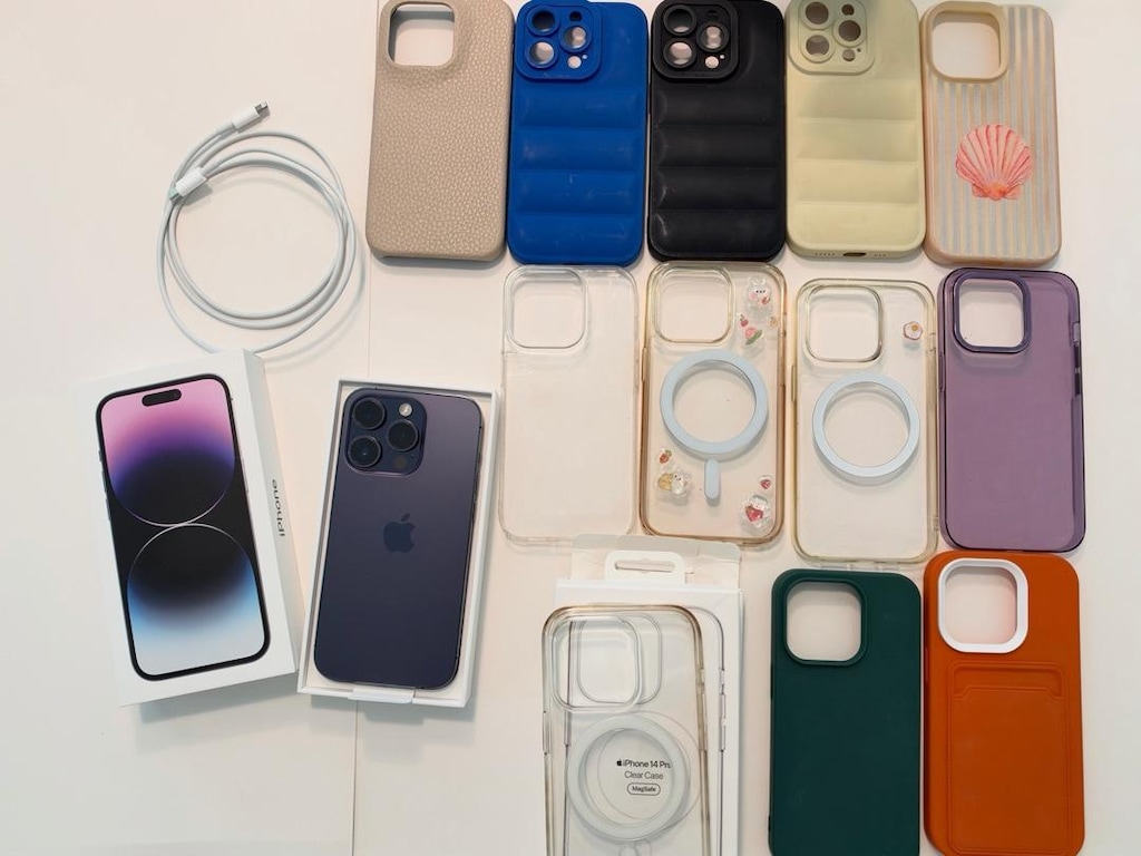 TR cihazı kutulu iPhone 14 Pro 128GB Mor ve magsafe kılıf - 2