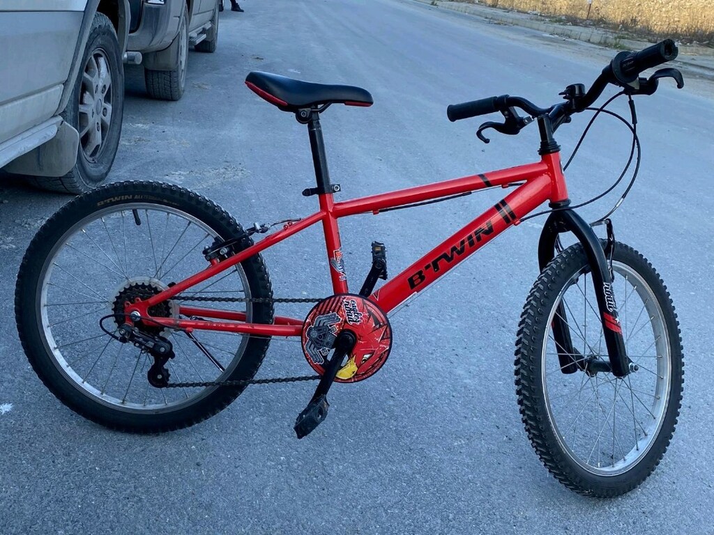 BTWİN Decathlon racingboy 320 20jant 5vites kırmızı çocuk bisikleti - 10
