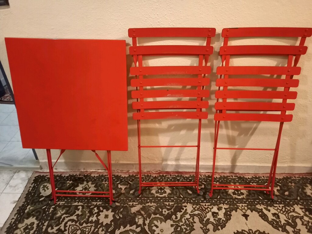 METAL KATLANIR MASA VE SANDALYE TAKIMI - 4