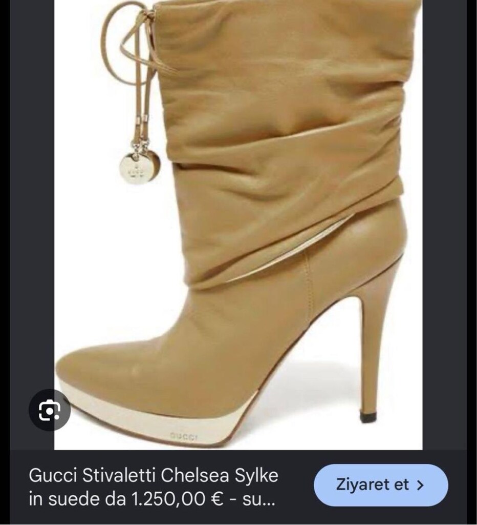Gucci Yüksek Topuklu Deri Çizme - 6