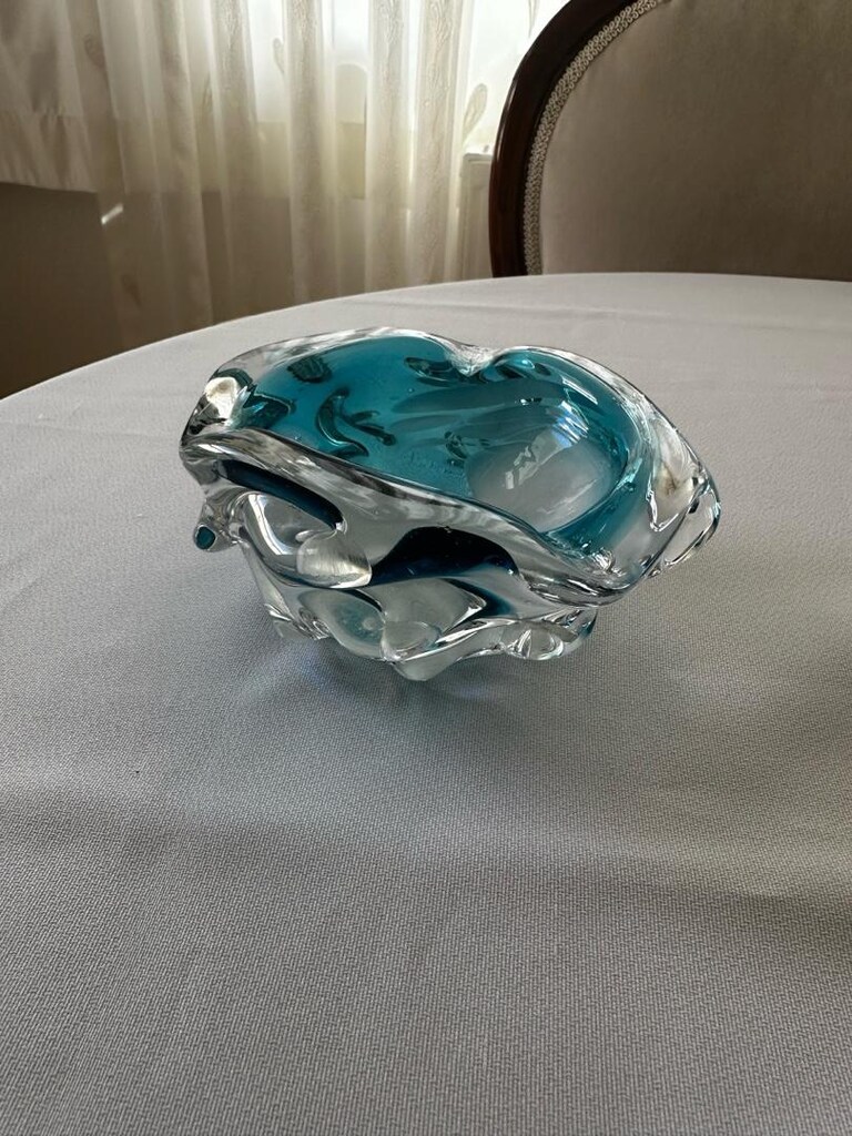 İtalyan Murano Cam Küllük Kül Tablası - 4
