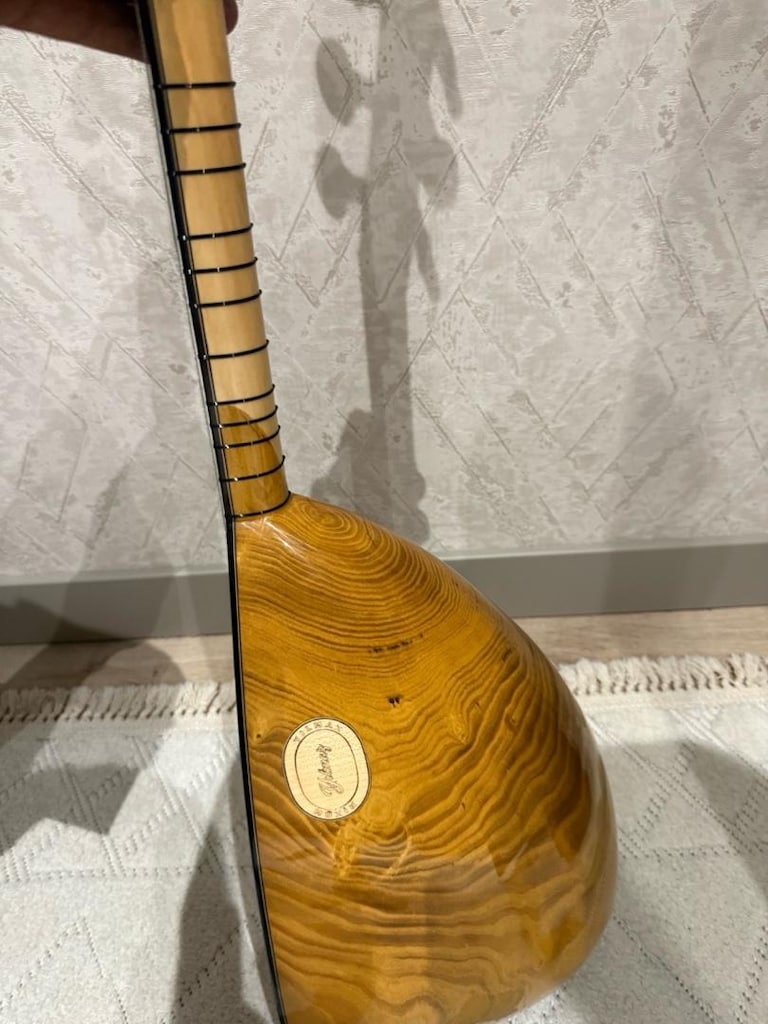 Yılmaz Saz evinden orijinal Solak Oyma Dut Bağlama - 5