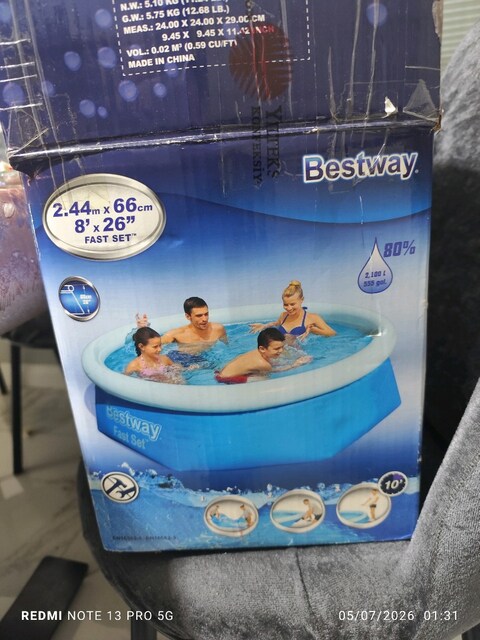 2100 litre aile havuzu