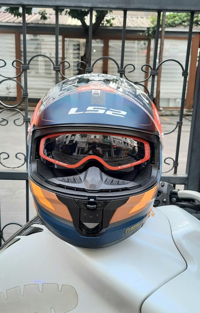 LS2 STREAM 2 GÖZLÜKLÜ FUL MOTOR KASK =XL= - 3