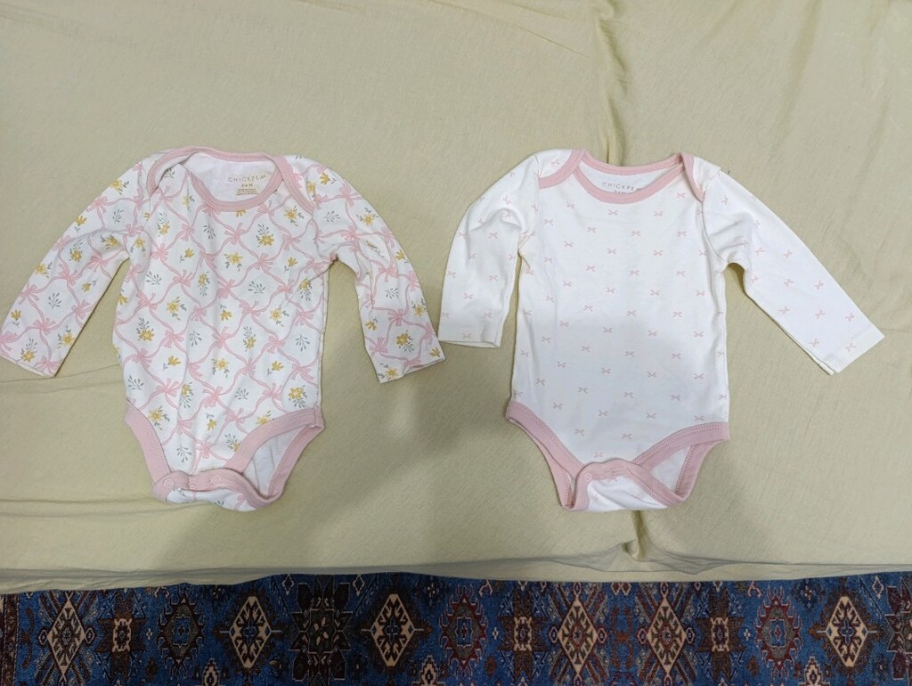 Bebek kız 2'li body seti
