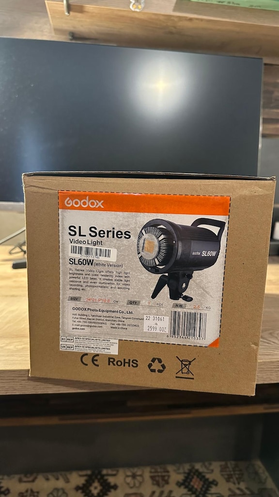 GODOX SL-60W LED VİDEO IŞIĞI + IŞIK AYAĞI + SOFTBOX - 4