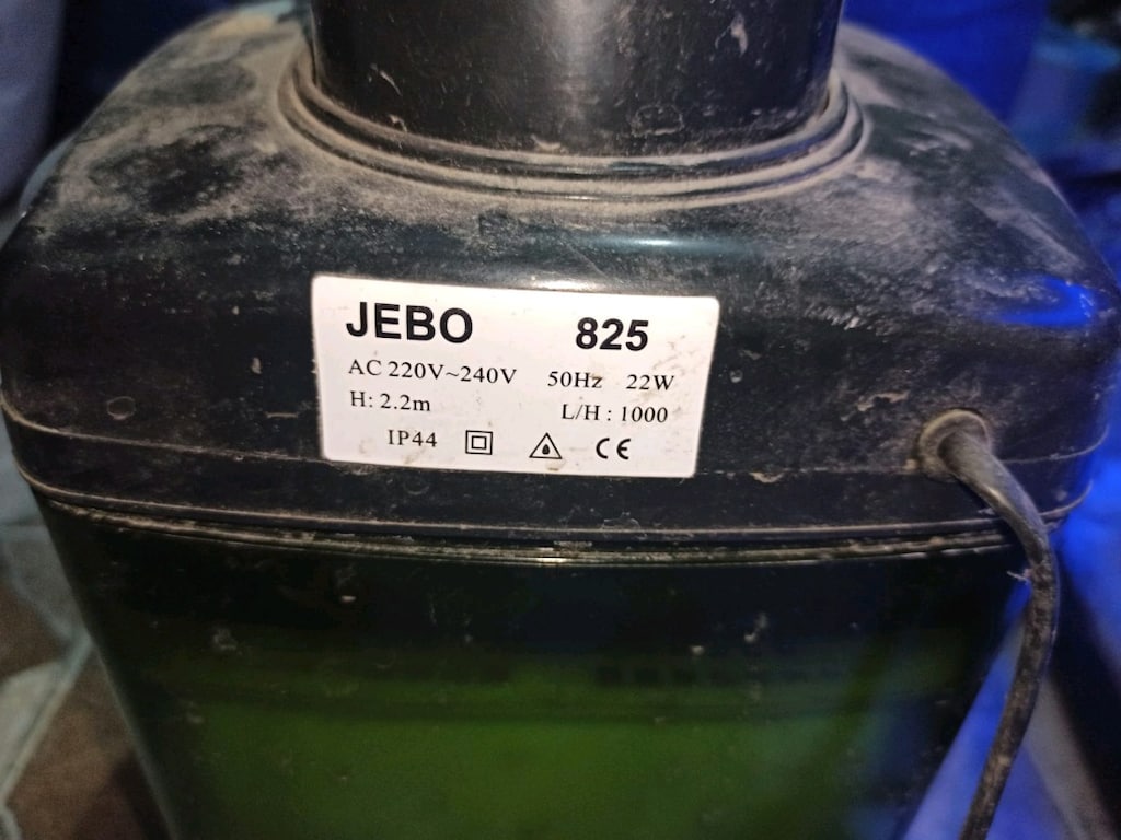 Kavisli Cam Akvaryum + JEBO 825 Motor + Mavi Akvaryum Işığı - 9