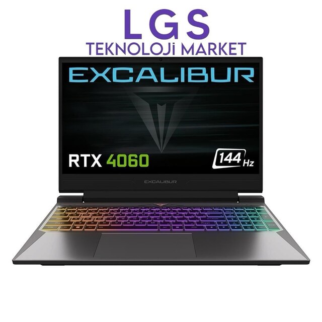 Excalibur 12.Nesil Core i5 12450H-RTX4060 8Gb-32Gb-1Tb Ssd-15.6inc-W11