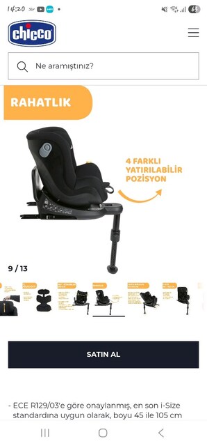 Seat2Fit i-Size Air Oto Koltuğu