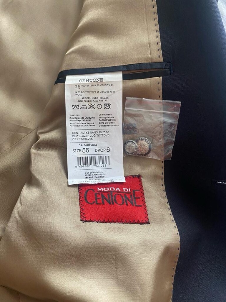 CENIONE Blazer Ceket-LACİVERT SIZE 56 DROP 6 - 14