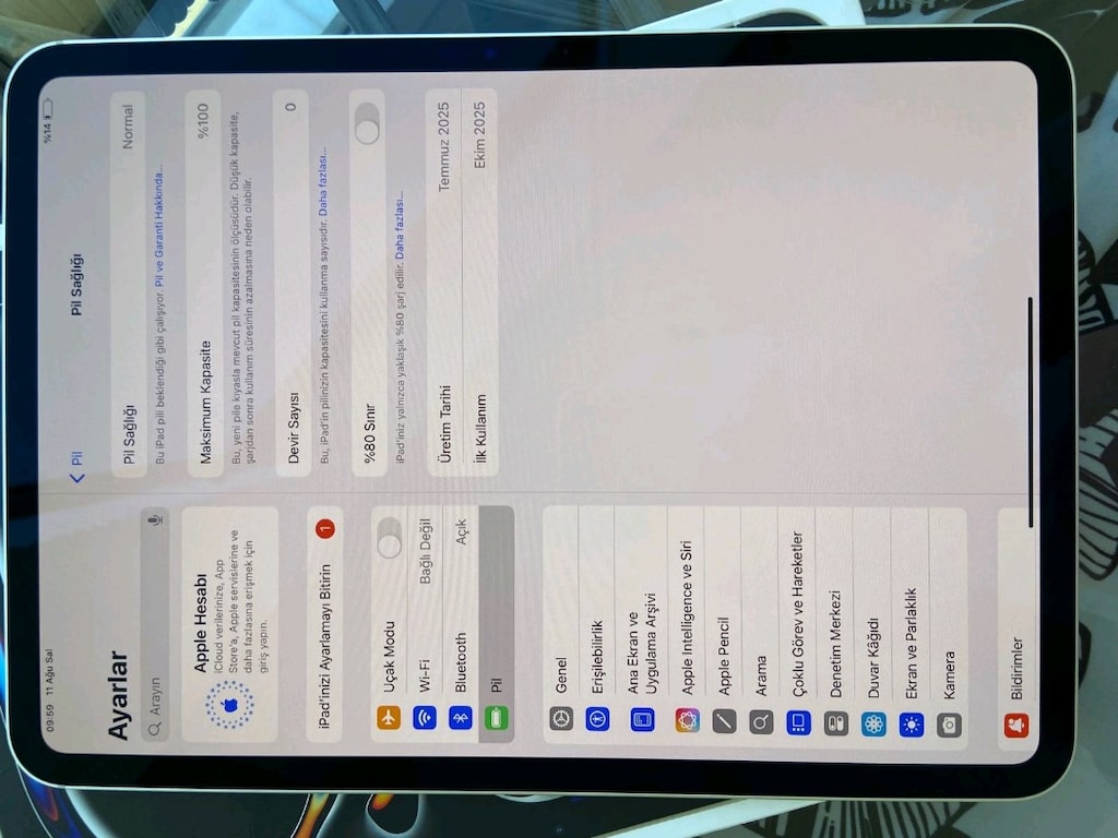 SIFIR iPad Pro 11" M4 512GB Wi-Fi | %100 Pil | 0 Devir | Kullanılmadı - 5