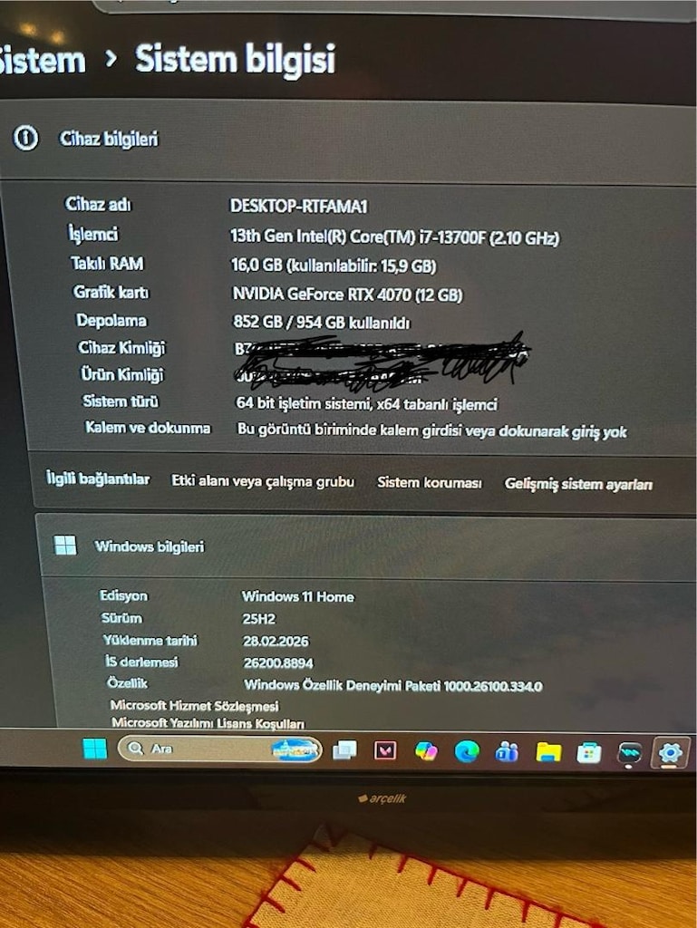 MSI Infinite S B938 Gaming Series Bilgisayar - 4