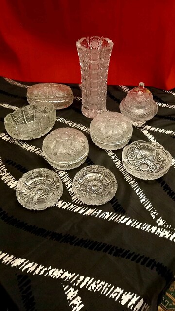 Paşabahçe Kesme Kristal Takım 9 parça