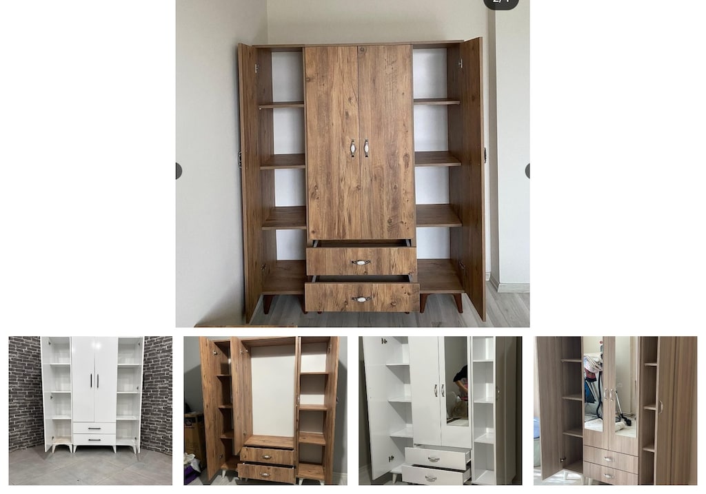 4 kapaklı elbise dolabı qxpfvukaoh - 2