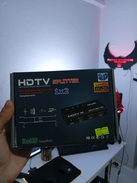 1x2 HDTV 4K HDMI Splitter Çift Ekran İçin Pratik Çözüm
