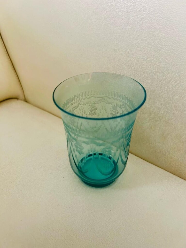 Vintage İğne işleme bardak. - 3
