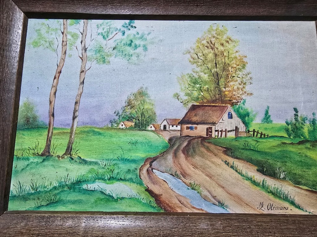 yaglı boya imzalı tablo - 4