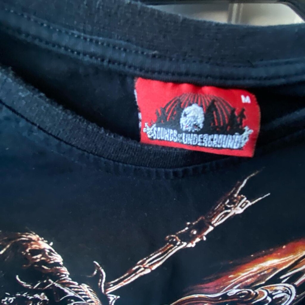 Hell Rider Baskılı Siyah Tişört Unisex / Oversize Tarz - 7