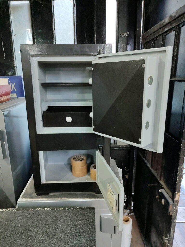 85CM ŞİFRELİ ÇELİK PARA KASASI EV OFİS DOSYA KASASI - 2