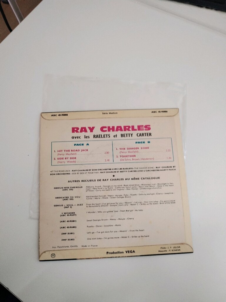 Ray Charles - Hit the Road Jack 45lik - 4