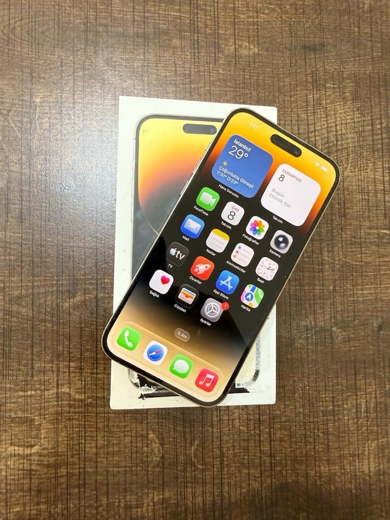 İPHONE 14 PRO MAX 128 GB ÇÖL TİTANYUM HERŞEYİ ORJİNAL YD - 3