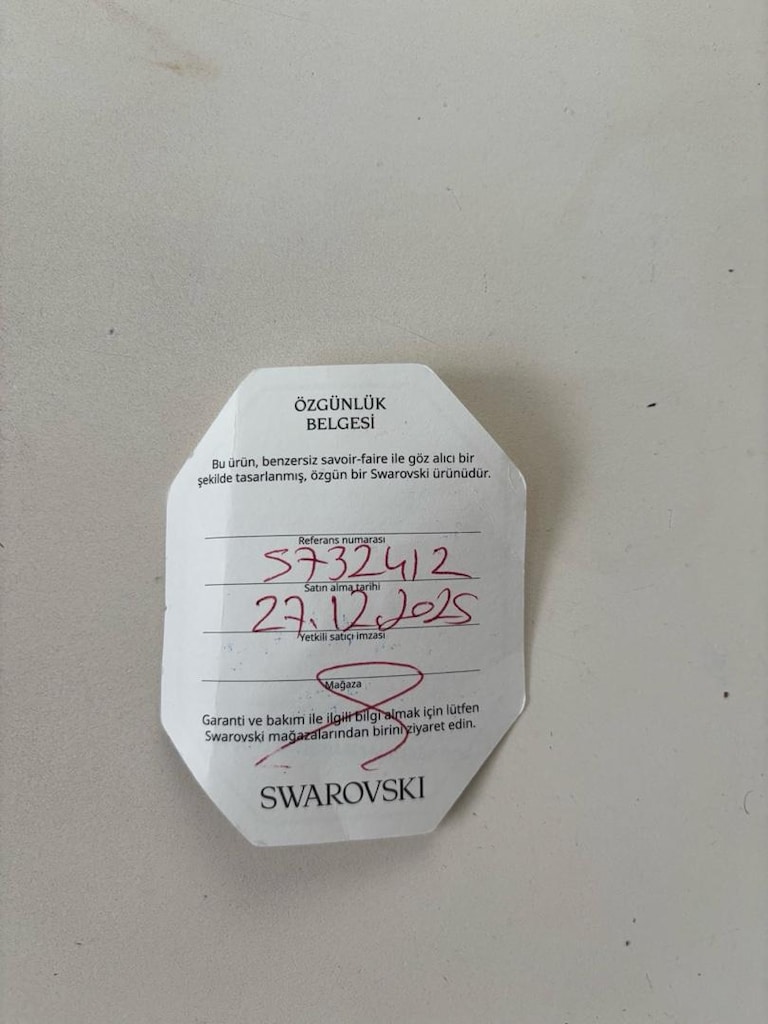 Swaroski Kuğu Kolye Kutu Fatura mevcut - 4