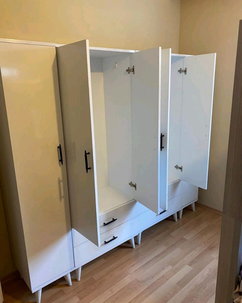 **6 KAPAKLI DOLAP** ÜCRETSİZ KURULUM KAPIDA ÖDEME GARDROP ELBİSE DOLAB - 3