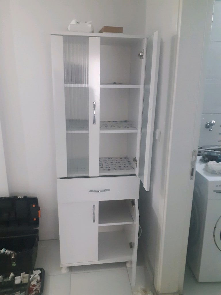 lavabo, banyo dolap, lavabo ve altı 4 parça - 3