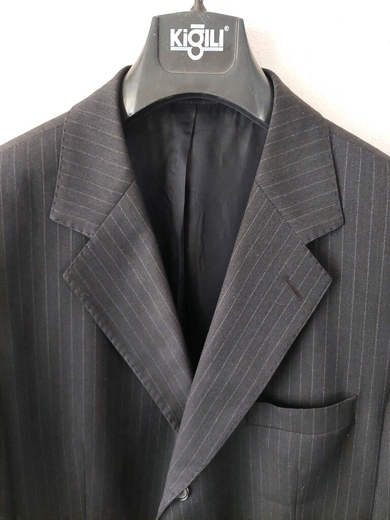 W erkek %100 yün 3 düğmeli blazer ceket - 4