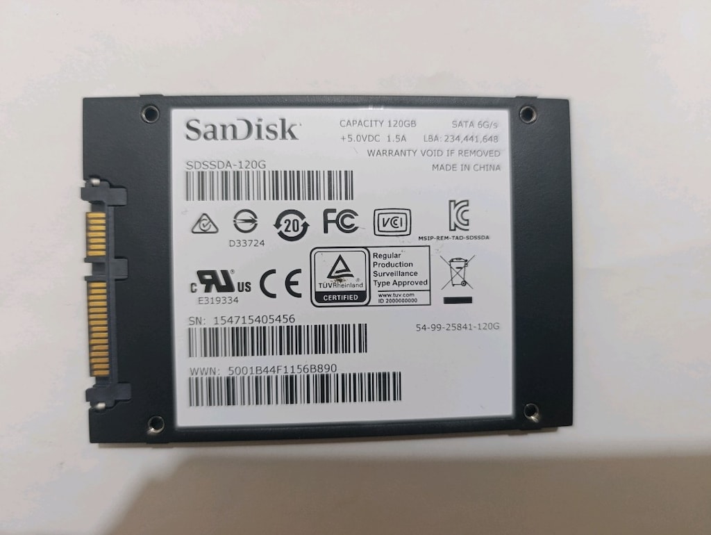 ssd 120 gb sandisk - 2