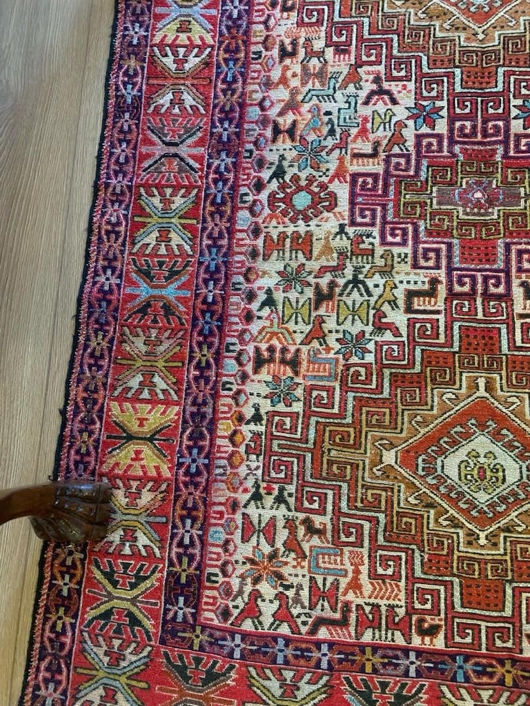 iran el dokuma ipekli sumak kilim - 3