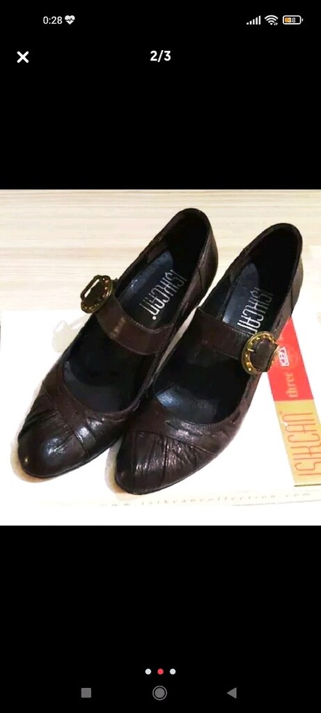 ACI KAHVE FULL DERİ AYAKKABI 36 tnc inci 9w zara retro vintage - 4