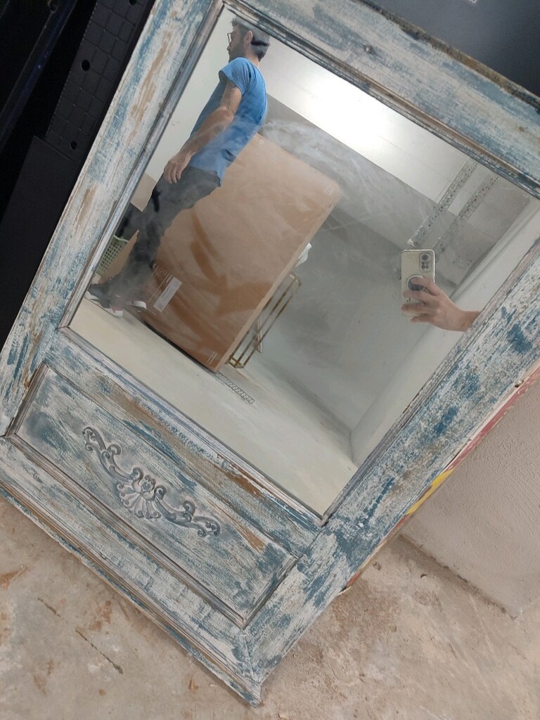Dekoratif Vintage Retro Eskitme Antika Ayna - 3