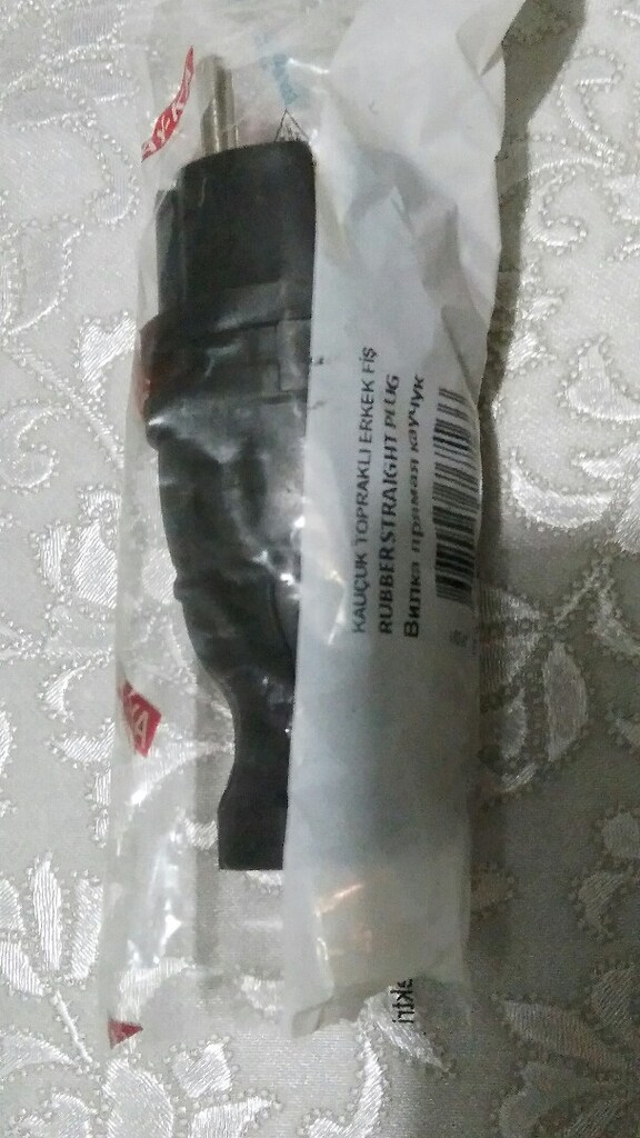 AY-KA Topraklı kauçuk erkek fiş - 2
