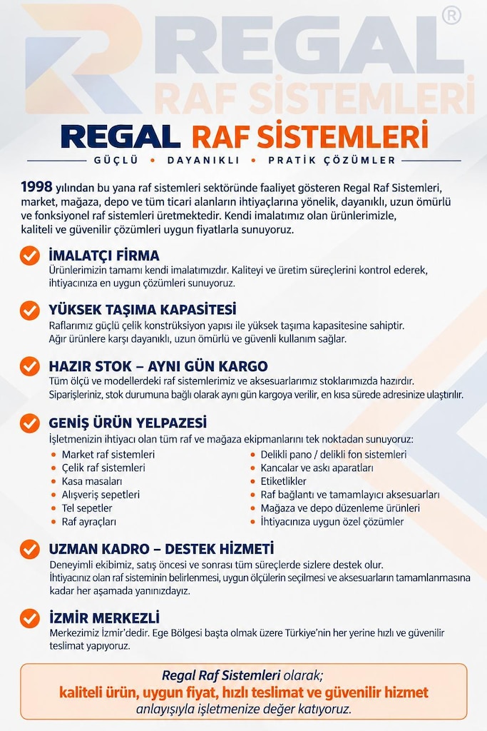 FABRİKADAN İMALATIMIZ 43*93*200 5 KATLI ÇELİK RAF-DEPO RAF - 3