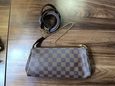 Louis Vuitton - Damier Ebene 'Eva Pochette' Çanta