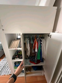 Ikea smastad gardolapli yatak - 2