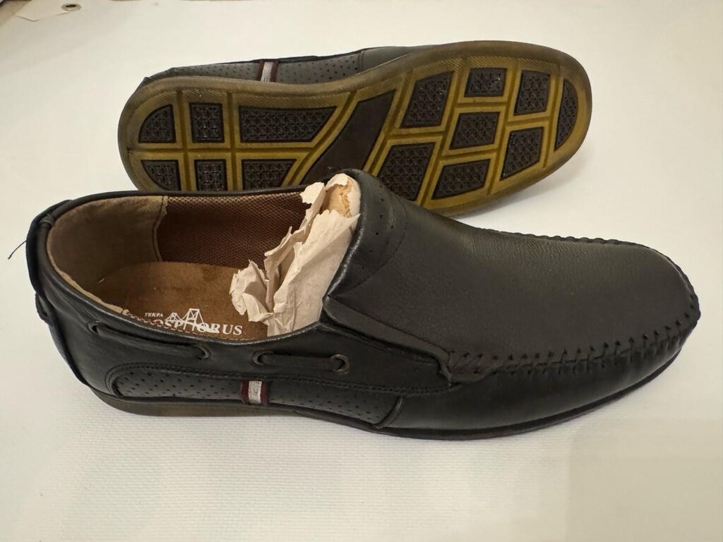 Erkek Siyah Deri Loafer Ayakkabı - 3