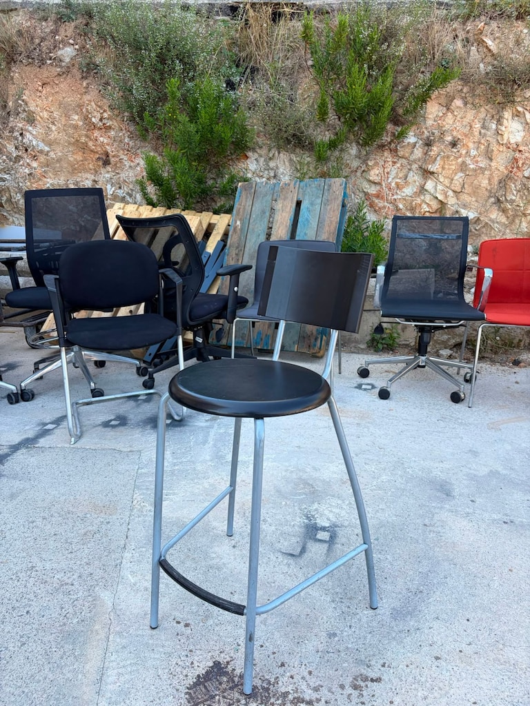 KLAS OFİS PENDİK KALİTELİ PLASTİK BAR SANDALYESİ İKİNCİ EL - 2